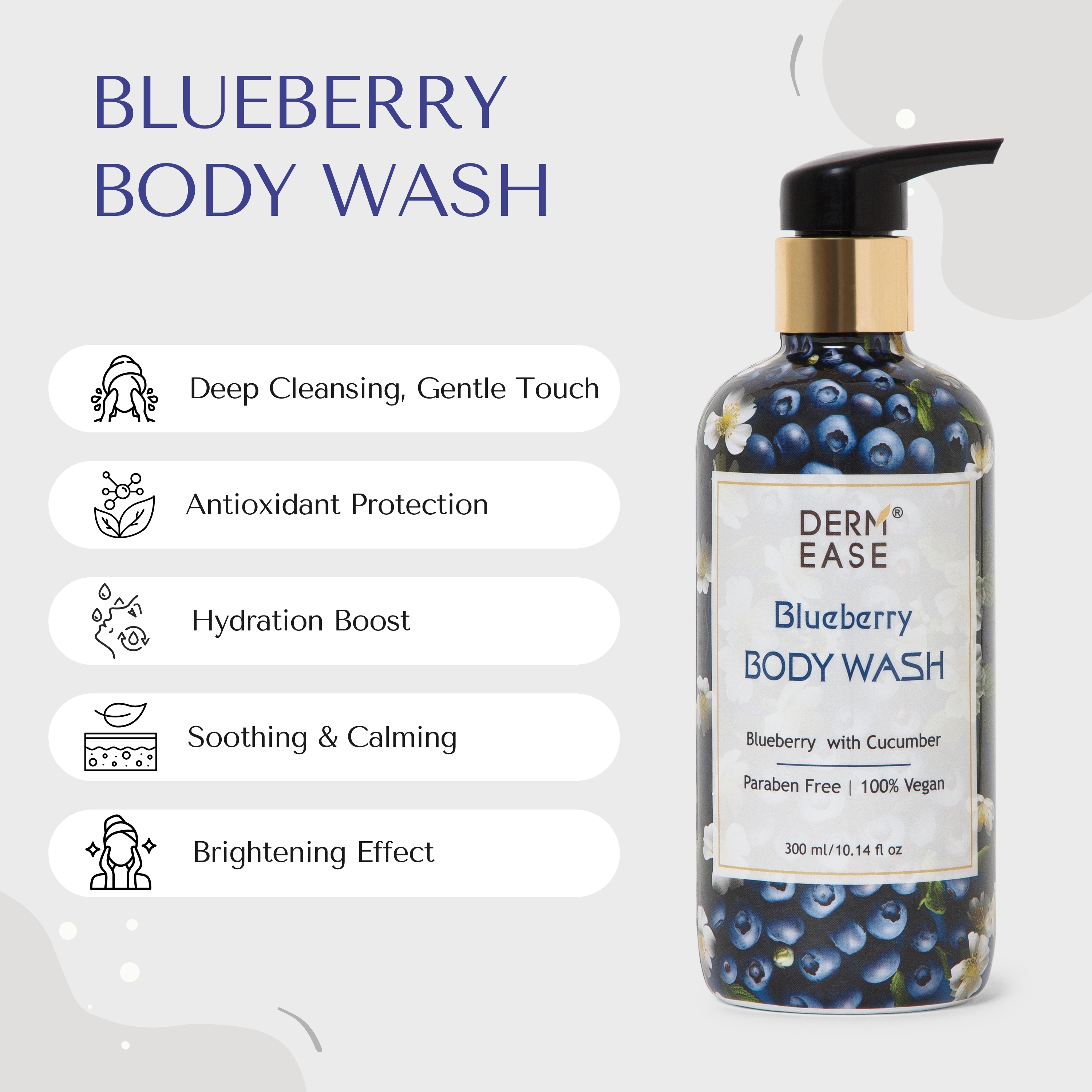 DERM EASE BLUEBERRY BODY WASH